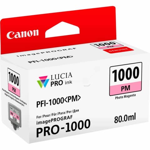 Cartuccia inkjet PFI-1000PM Canon magenta foto 0551C001